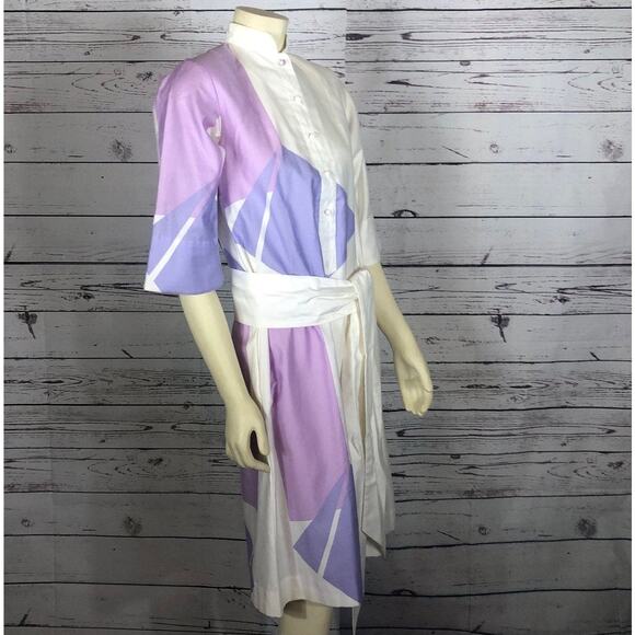 Vintage Catherine Ogust Penthouse Gallery “Forever Dress” Abstract Shirtdress XS - Picture 5 of 13
